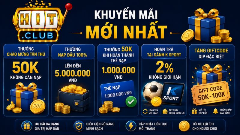 Cập nhật những khuyến mãi HIT CLUB mới nhất