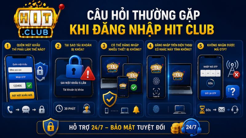 Giải đáp thắc mắc khi đăng nhập tại HIT CLUB