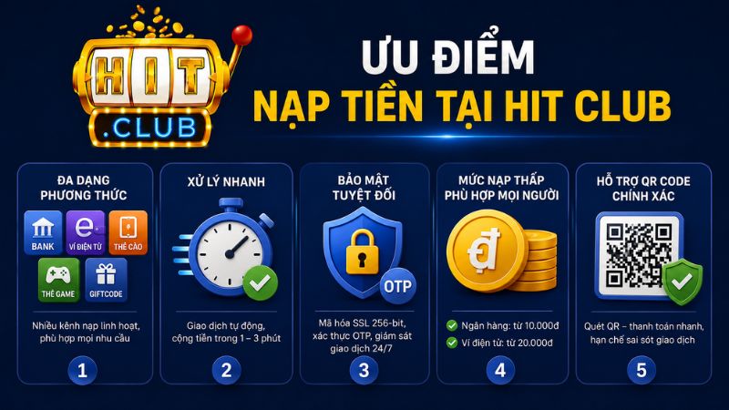 Lý do nên nạp tiền HIT CLUB
