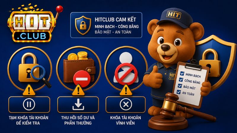 Cơ chế xử phạt vi phạm điều khoản và điều kiện Hitclub